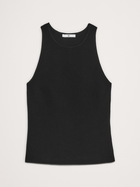 Banana Republic Tops - Banana Republic Sculpted Ribbed Tank Black Size S
